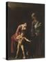 Madonna Palafrenieri-Caravaggio-Stretched Canvas