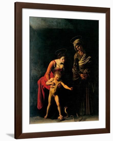 Madonna Palafrenieri-Caravaggio-Framed Art Print