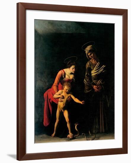 Madonna Palafrenieri-Caravaggio-Framed Art Print