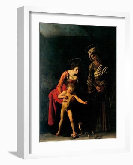 Madonna Palafrenieri-Caravaggio-Framed Art Print