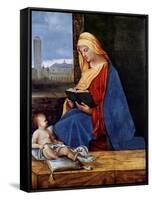 Madonna Reading-Giorgione-Framed Stretched Canvas