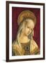 Madonna's Face, Detail from Central Panel of Triptych of Camerino-Carlo Crivelli-Framed Giclee Print