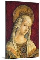 Madonna's Face, Detail from Central Panel of Triptych of Camerino-Carlo Crivelli-Mounted Giclee Print