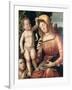 Madonna Sewing-Giovanni Francesco Caroto-Framed Giclee Print