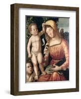 Madonna Sewing-Giovanni Francesco Caroto-Framed Giclee Print