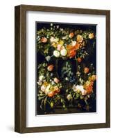 Madonna Surrounded by Flowers, 1662-Frans Ijkens-Framed Giclee Print