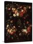 Madonna Surrounded by Flowers, 1662-Frans Ykens-Stretched Canvas