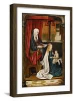 Madonna Teaching the Infant Christ Reading, 1480-null-Framed Giclee Print