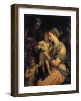 Madonna Teaching the Infant Christ Reading, 1705-Carlo Maratta-Framed Giclee Print