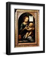 'Madonna with a Flower', (Madonna Benois), 1478-Leonardo Da Vinci-Framed Giclee Print