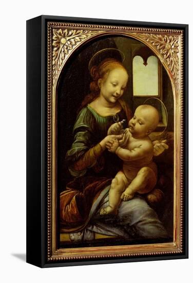 Madonna with a Flower, or Madonna Benois, C.1478-Leonardo da Vinci-Framed Stretched Canvas