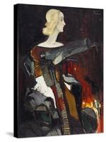 Madonna with a Machine Gun, 1932-Karlis Padegs-Stretched Canvas