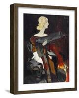 Madonna with a Machine Gun, 1932-Karlis Padegs-Framed Giclee Print