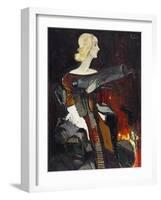 Madonna with a Machine Gun, 1932-Karlis Padegs-Framed Giclee Print