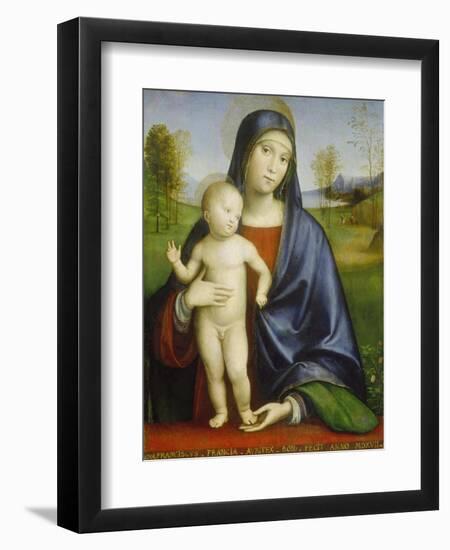 Madonna with Child, 1517-Francesco Francia-Framed Giclee Print