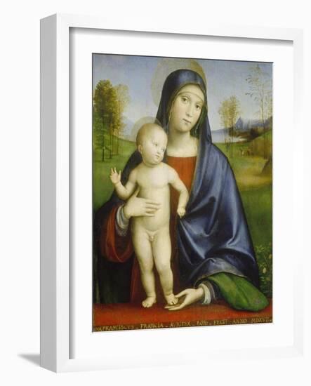 Madonna with Child, 1517-Francesco Francia-Framed Giclee Print