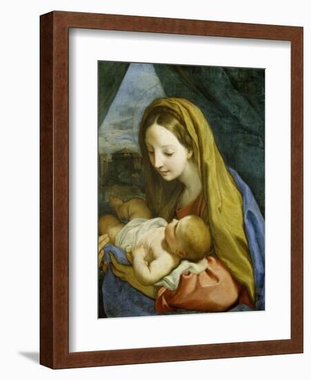 Madonna with Child, about 1660-Carlo Maratti-Framed Giclee Print