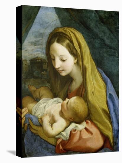 Madonna with Child, about 1660-Carlo Maratti-Stretched Canvas