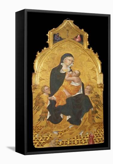 Madonna with Child and Angels, the Annunciation, C. 1440-Giovanni di Paolo-Framed Stretched Canvas