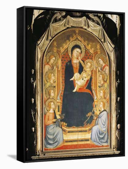 Madonna with Child and Angels-Bernardo Daddi-Framed Stretched Canvas
