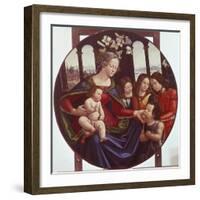 Madonna with Child and Angels-Sebastiano Mainardi-Framed Giclee Print