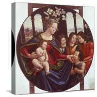 Madonna with Child and Angels-Sebastiano Mainardi-Stretched Canvas