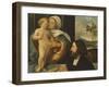 Madonna with Child and Devotee-null-Framed Giclee Print