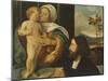 Madonna with Child and Devotee-null-Mounted Giclee Print