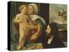 Madonna with Child and Devotee-null-Stretched Canvas