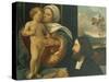 Madonna with Child and Devotee-null-Stretched Canvas