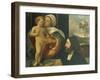 Madonna with Child and Devotee-null-Framed Giclee Print