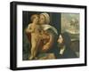 Madonna with Child and Devotee-null-Framed Giclee Print