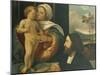 Madonna with Child and Devotee-null-Mounted Giclee Print