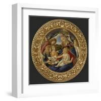 Madonna with Child and Five Angels-Sandro Botticelli-Framed Art Print