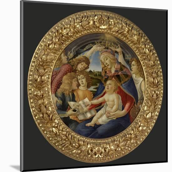 Madonna with Child and Five Angels-Sandro Botticelli-Mounted Art Print