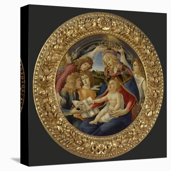 Madonna with Child and Five Angels-Sandro Botticelli-Stretched Canvas