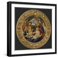 Madonna with Child and Five Angels-Sandro Botticelli-Framed Art Print