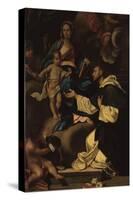 Madonna with Child and Saint Dominic-Gaetano Lapis-Stretched Canvas