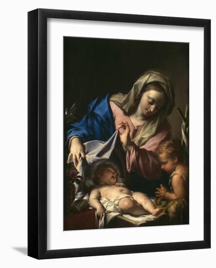 Madonna With Child and Saint John-Francesco Trevisani-Framed Giclee Print