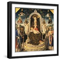 Madonna with Child and Saints, 1469-null-Framed Giclee Print