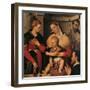 Madonna with Child and Saints Catherine-Giovan Battista Moroni-Framed Giclee Print