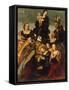 Madonna with Child and Saints Gregory the Great, Nicholas and Lucy-Amico Aspertini-Framed Stretched Canvas