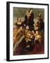 Madonna with Child and Saints Gregory the Great, Nicholas and Lucy-Amico Aspertini-Framed Giclee Print