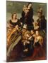 Madonna with Child and Saints Gregory the Great, Nicholas and Lucy-Amico Aspertini-Mounted Giclee Print