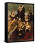 Madonna with Child and Saints Gregory the Great, Nicholas and Lucy-Amico Aspertini-Framed Stretched Canvas