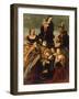 Madonna with Child and Saints Gregory the Great, Nicholas and Lucy-Amico Aspertini-Framed Giclee Print