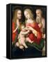 Madonna with Child and Saints John the Baptist and Jerome, Early 16th Century-Andrea Piccinelli-Framed Stretched Canvas