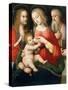Madonna with Child and Saints John the Baptist and Jerome, Early 16th Century-Andrea Piccinelli-Stretched Canvas