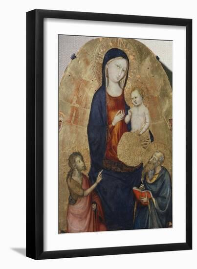 Madonna with Child and Saints John the Baptist and John the Evangelist-Bicci di Lorenzo-Framed Giclee Print