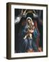 Madonna with Child and Saints Stephen-Lorenzo Lotto-Framed Giclee Print